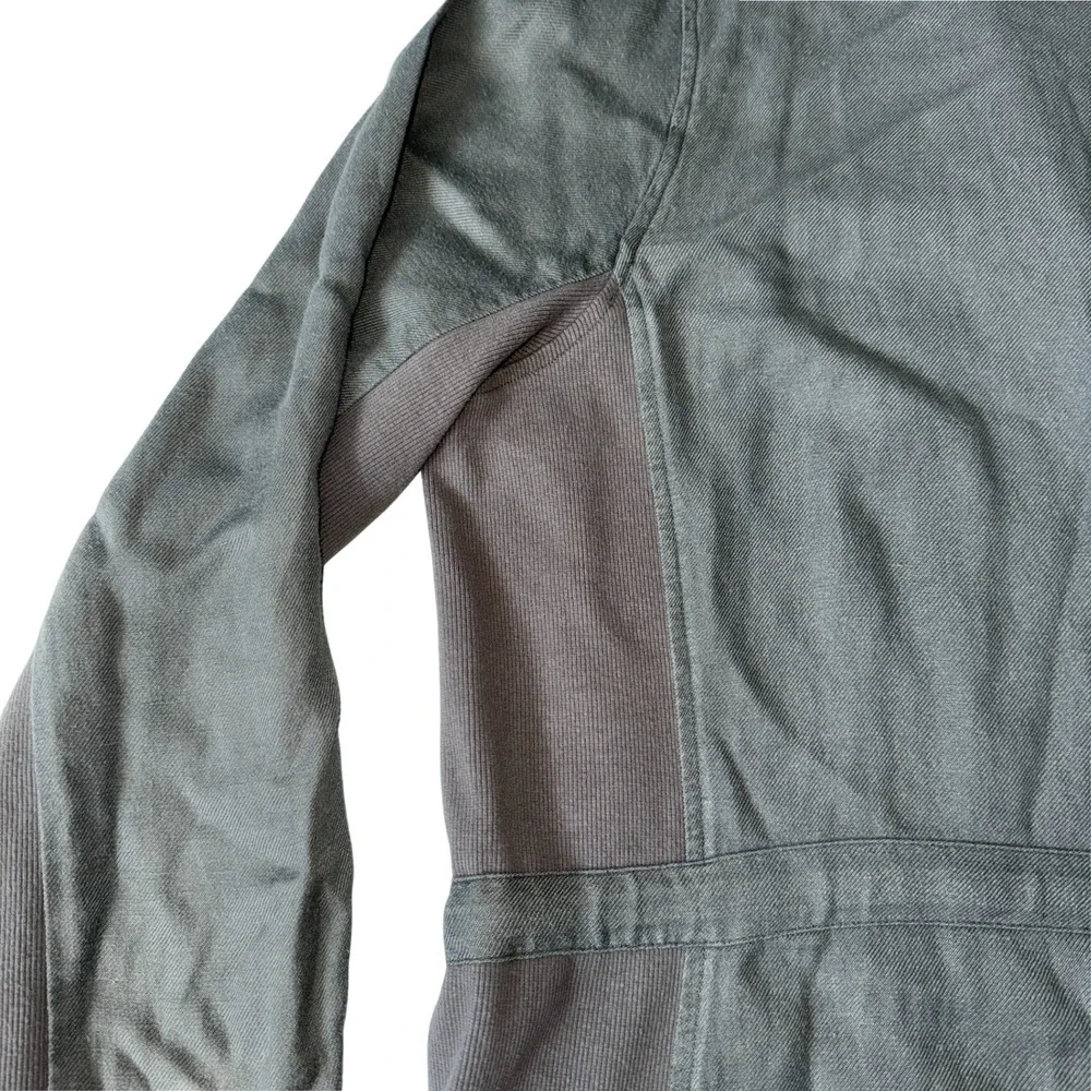 Women's Splendid Soleil Olive Soft Rayon-Linen Peached Twill Jacket (Size L) - Picture 8 of 8